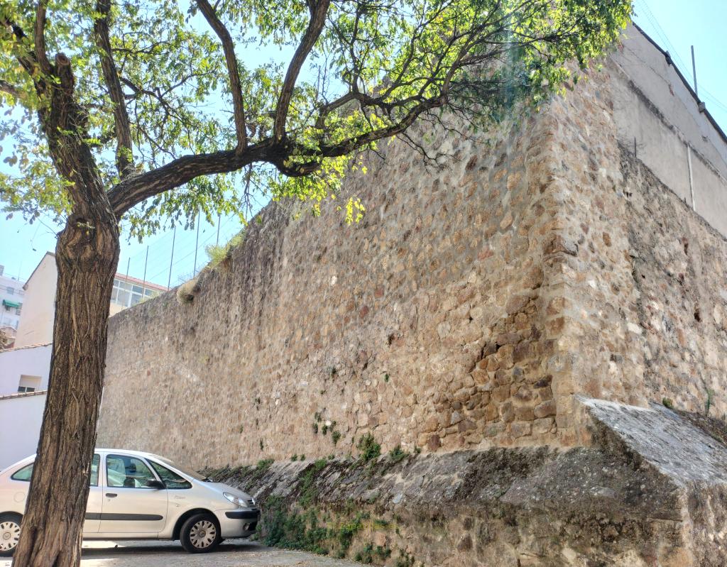 Zona de la muralla de Plasencia donde se situaba el Alcázar