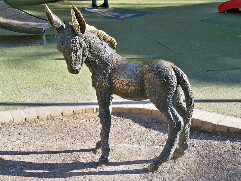 Escultura al Burrito Platero, Málaga