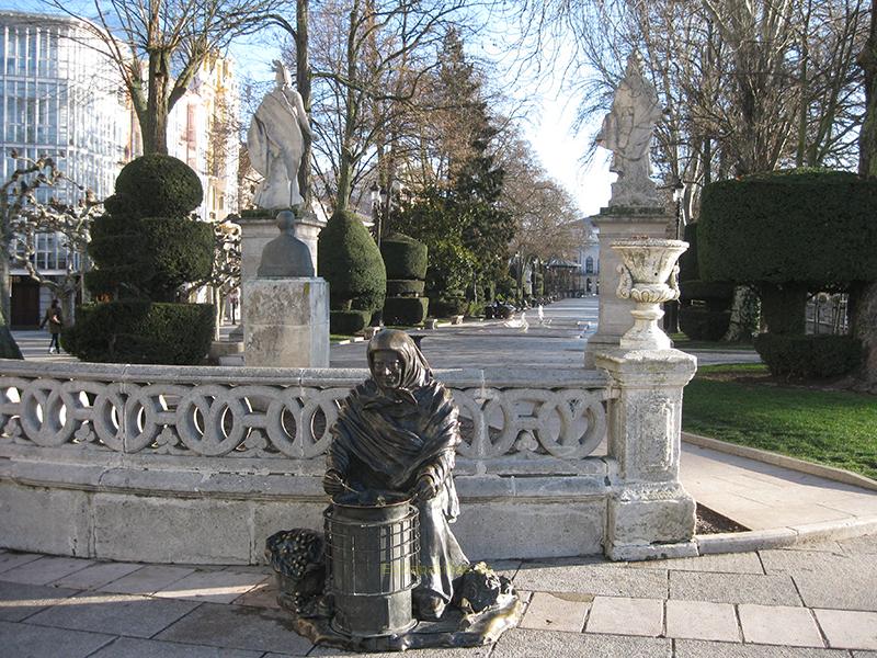 Estatua de la Castañera, Burgos