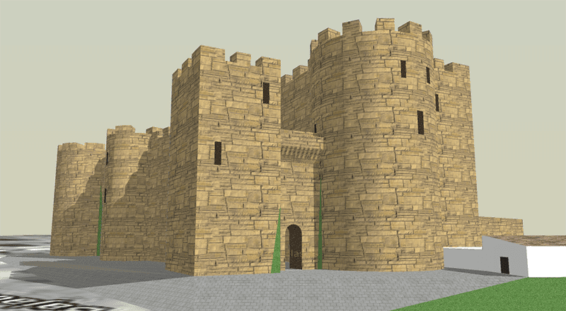 Reconstrucción digital del Castillo de la Villa, Cádiz
