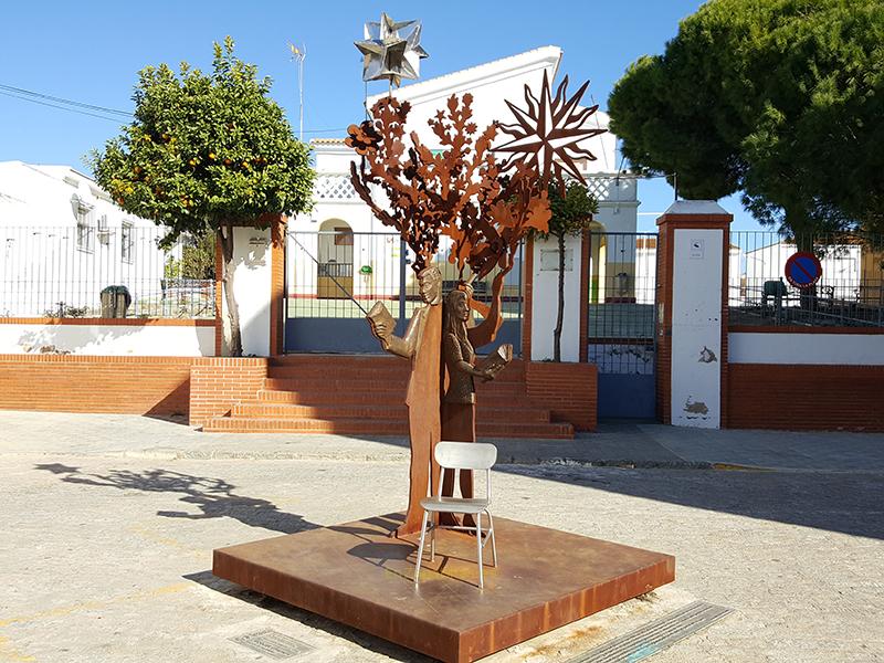 Escultura La Miga, Moguer