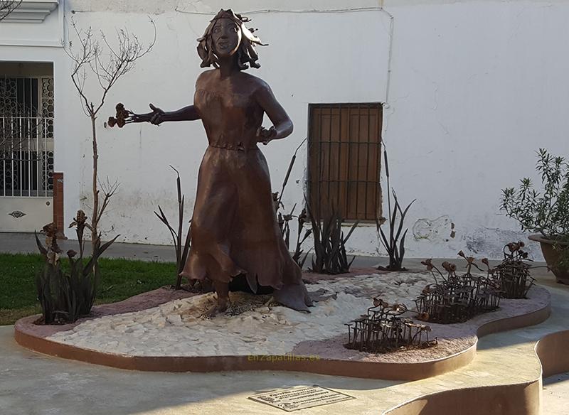 Escultura Aguedilla, Moguer