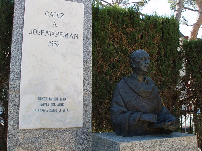 Monumento a José María Pemán, Cádiz