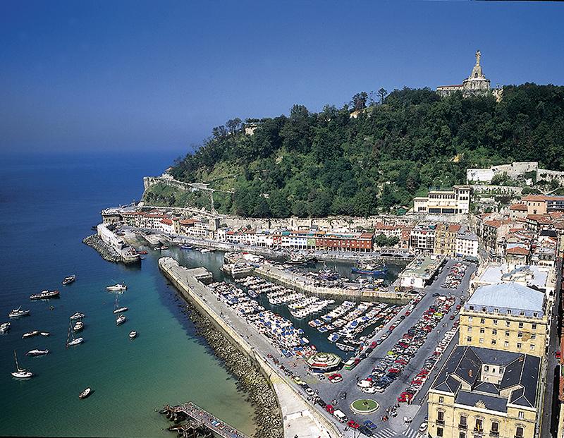 Vista aérea del puerto San Sebastián