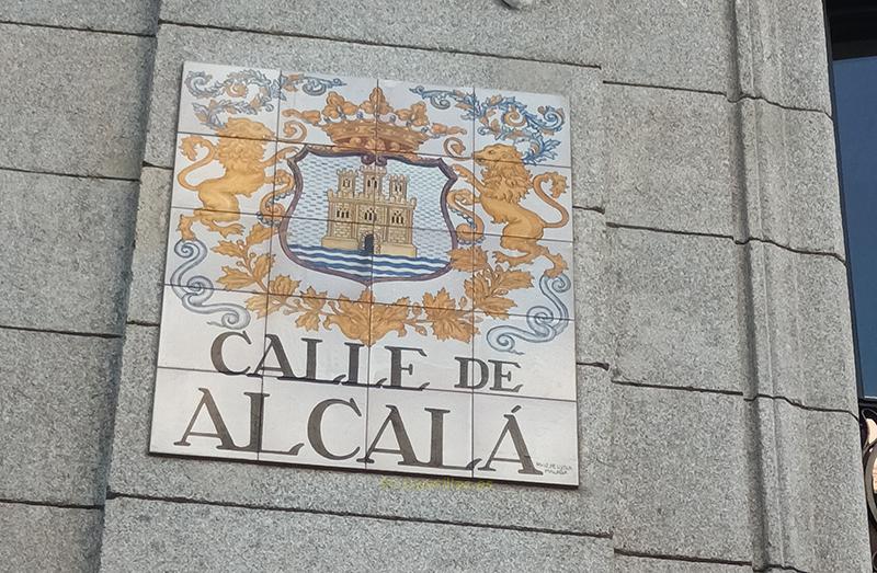 Placa de la Calle Alcalá, Madrid
