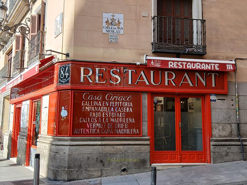 Casa Ciriaco, Madrid